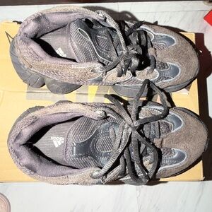 Yeezy Kids Black and Gray Sneakers